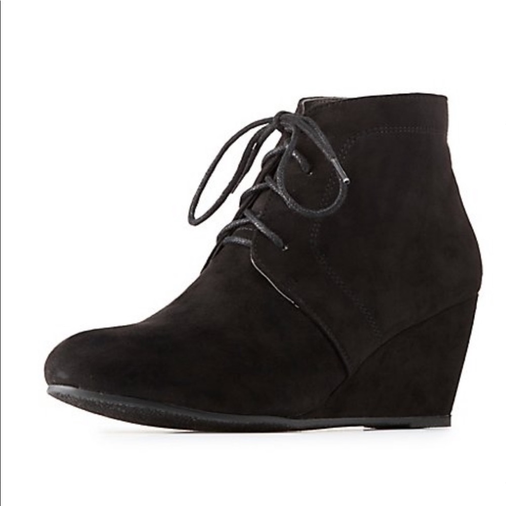 Wedge booties